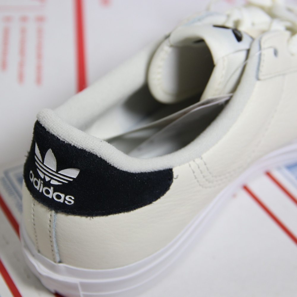 Adidas Off White Leather Continental Vulc Sneakers - Picture 3 of 7